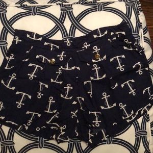 Navy Anchor shorts